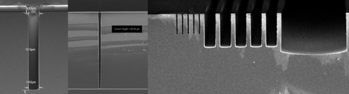 silicon etch profiles